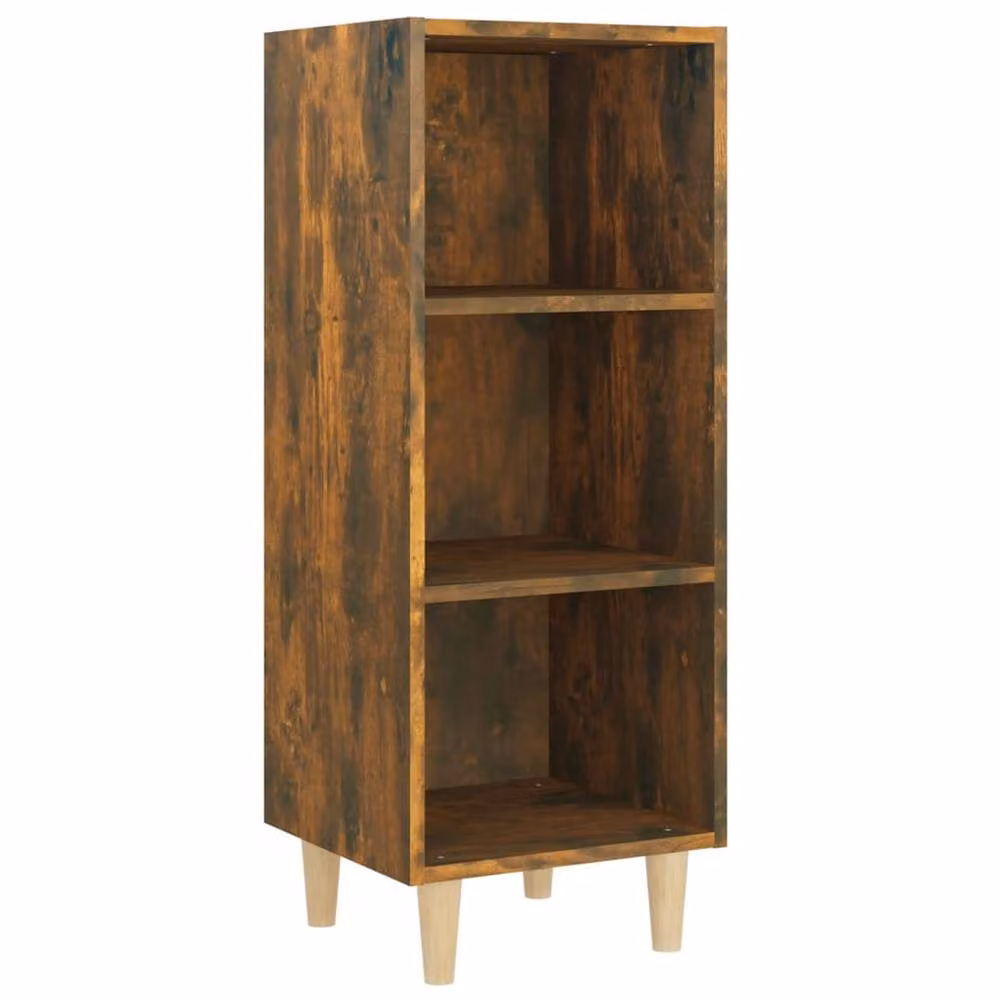 Berkfield Home Smoked Oak Sideboard in Brown, W/D/H: 34.5 x 32.5 x 90 cm – 2