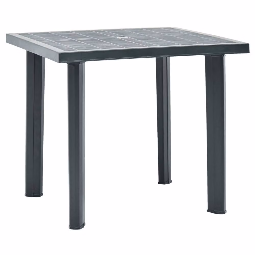 Berkfield Home Green Plastic Garden Table W/D/H: 80 x 75 x 72 cm – 2