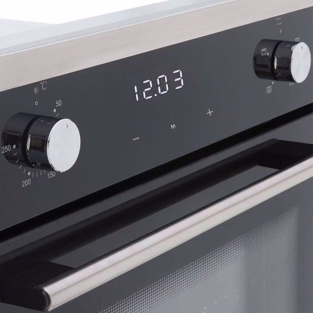 SIA Black Built In Single Electric True Fan Oven with Catalytic Cleaning and Timer – 5