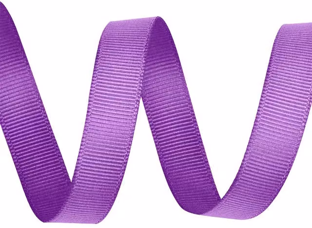 Neel Blue Purple Grosgrain Polyester Ribbon, 15 mm x 10 m