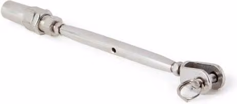 Ecoscape Stainless Steel Swageless Turnbuckle Connector for 3mm Wire in Silver