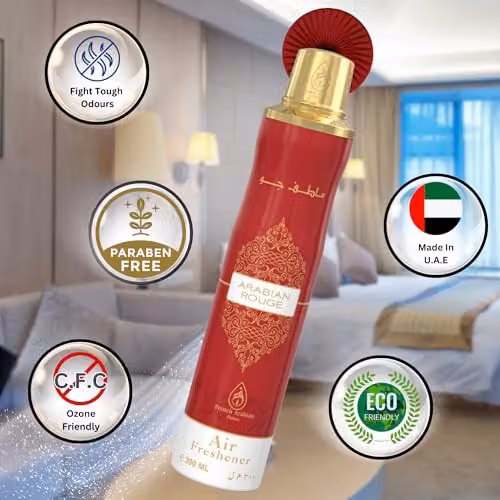 French Arabian Perfumes Arabian Rouge Air Freshener, 300ml, Red – 4