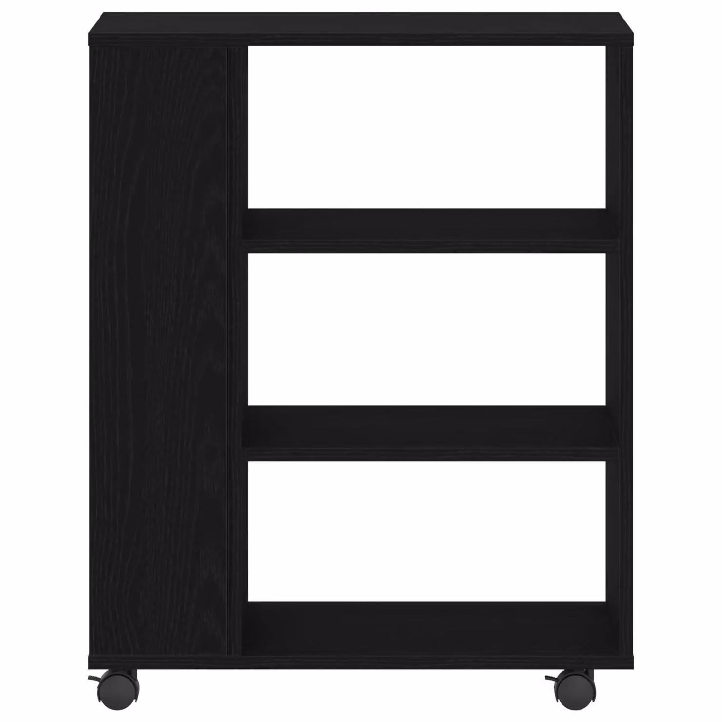 Berkfield Home Rolling Cabinet in Black Oak, W/D/H: 60 x 35 x 75 cm – 4