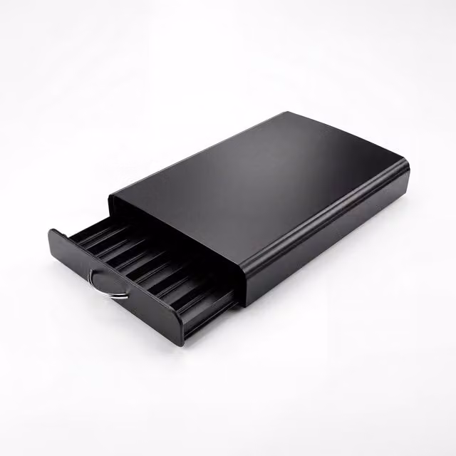 Black Metal Coffee Pod Holder Drawer for 60 Nespresso Capsules