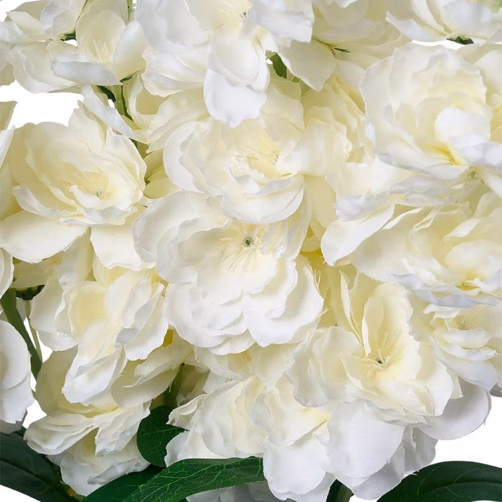 EONLION 4-Piece Set of White Artificial Hyacinth Textile Flowers, Height: 100 cm – 2