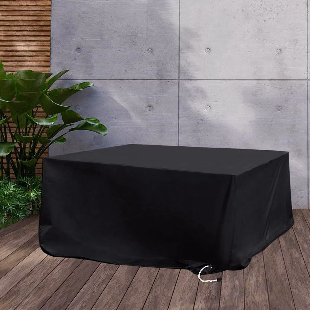 Marlow 180cm Waterproof Outdoor Furniture Cover with UV Protection in Black – 3
