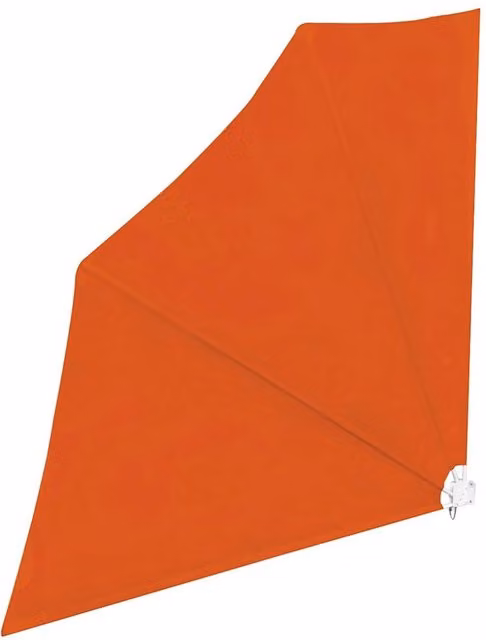 Berkfield Home Collapsible Balcony Side Awning in Orange, W/D/H: 140 x 140 x 140 cm – 1