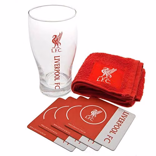 Liverpool F.C. Official Red Mini Beer Glass Bar Set – 1