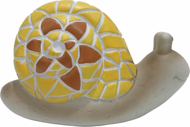 Ornate Collection Mosaic Snail Tabletop Ornament in Multicolour