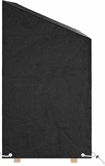 Berkfield Home Durable Water Repellent Garden Bench Covers, 2 Pack, Black, W: 130 cm, D: 70 cm, H: 70-88 cm – 1