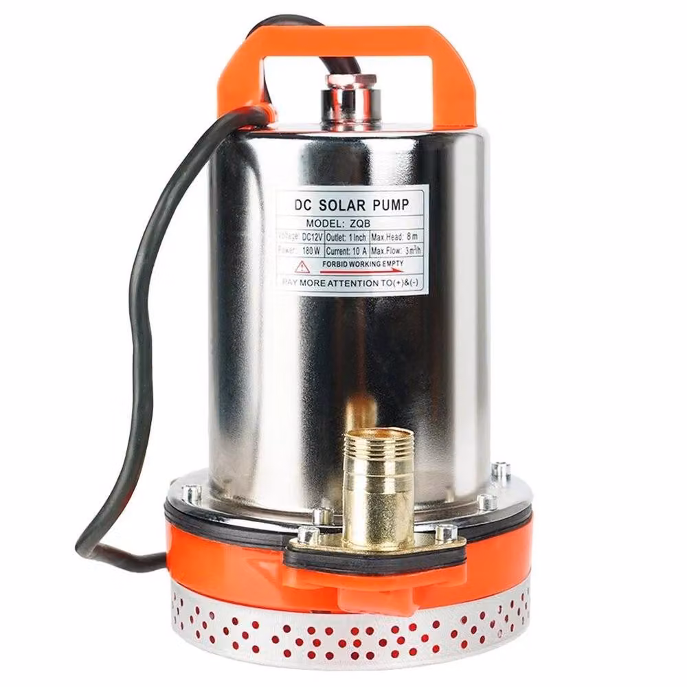 FLAVORA DC 12V Submersible Dirty Water Pump, 3000L/H with 8M Head, Silver – 2