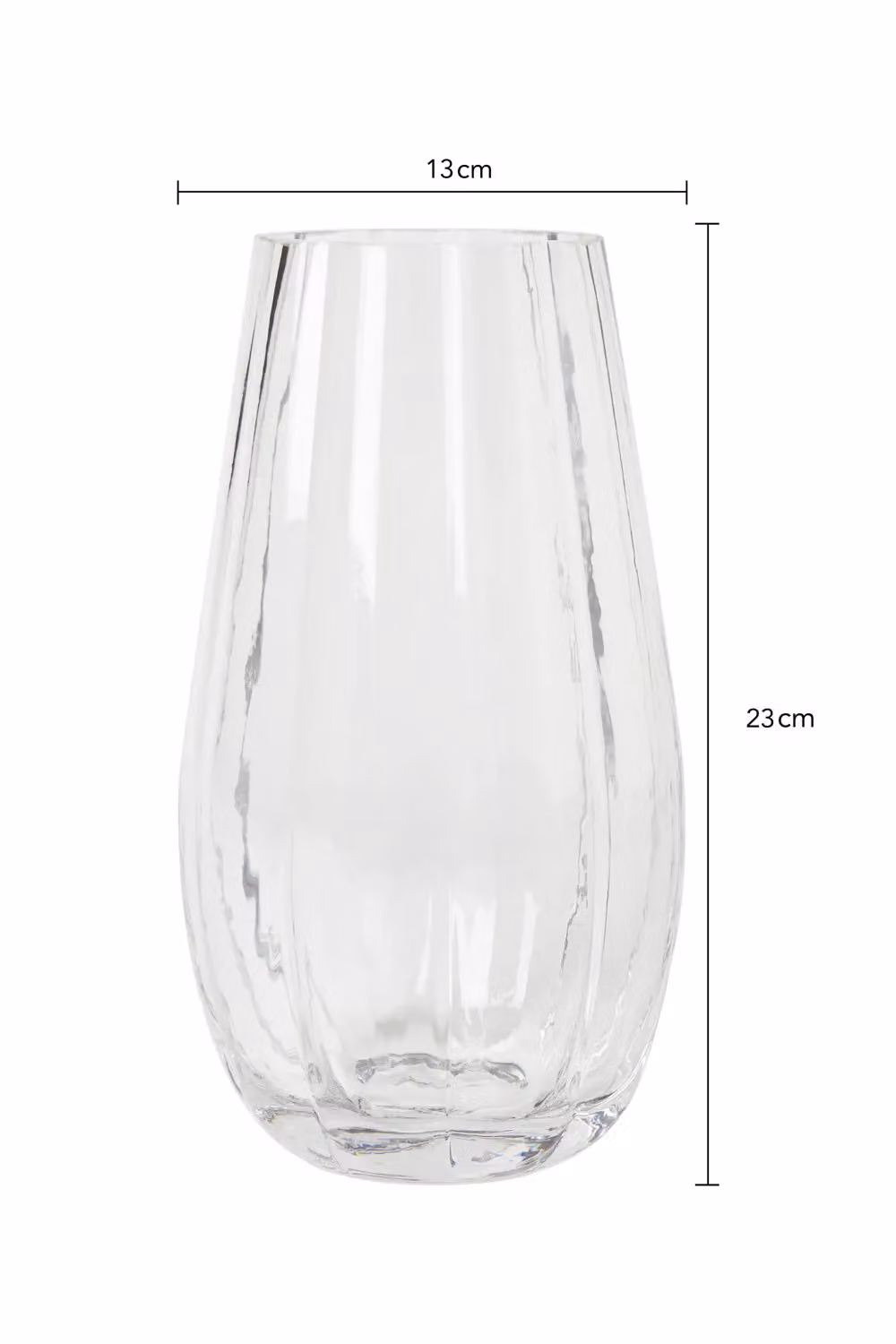 BHS Tulip Glass Vase in Clear – 3