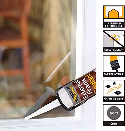 Everbuild Stone External Frame Sealant, Grey, Box of 12 – 1
