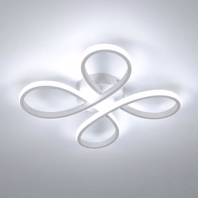 COMELY Modern LED Ceiling Light, 30W, 3400LM, 6500K Cool White, White