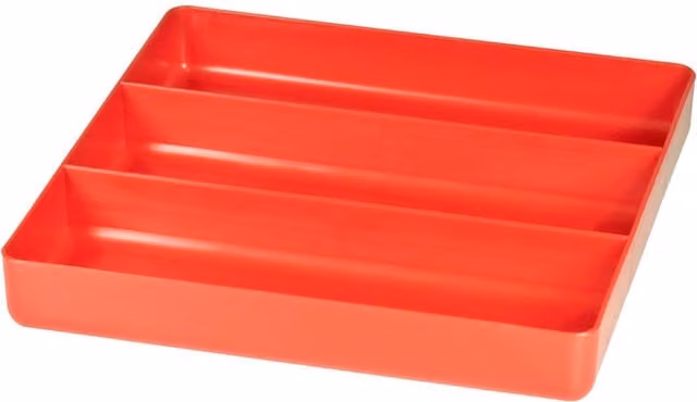 Ernst Manufacturing 3 Compartment Tool Organiser Tray, Red – 1