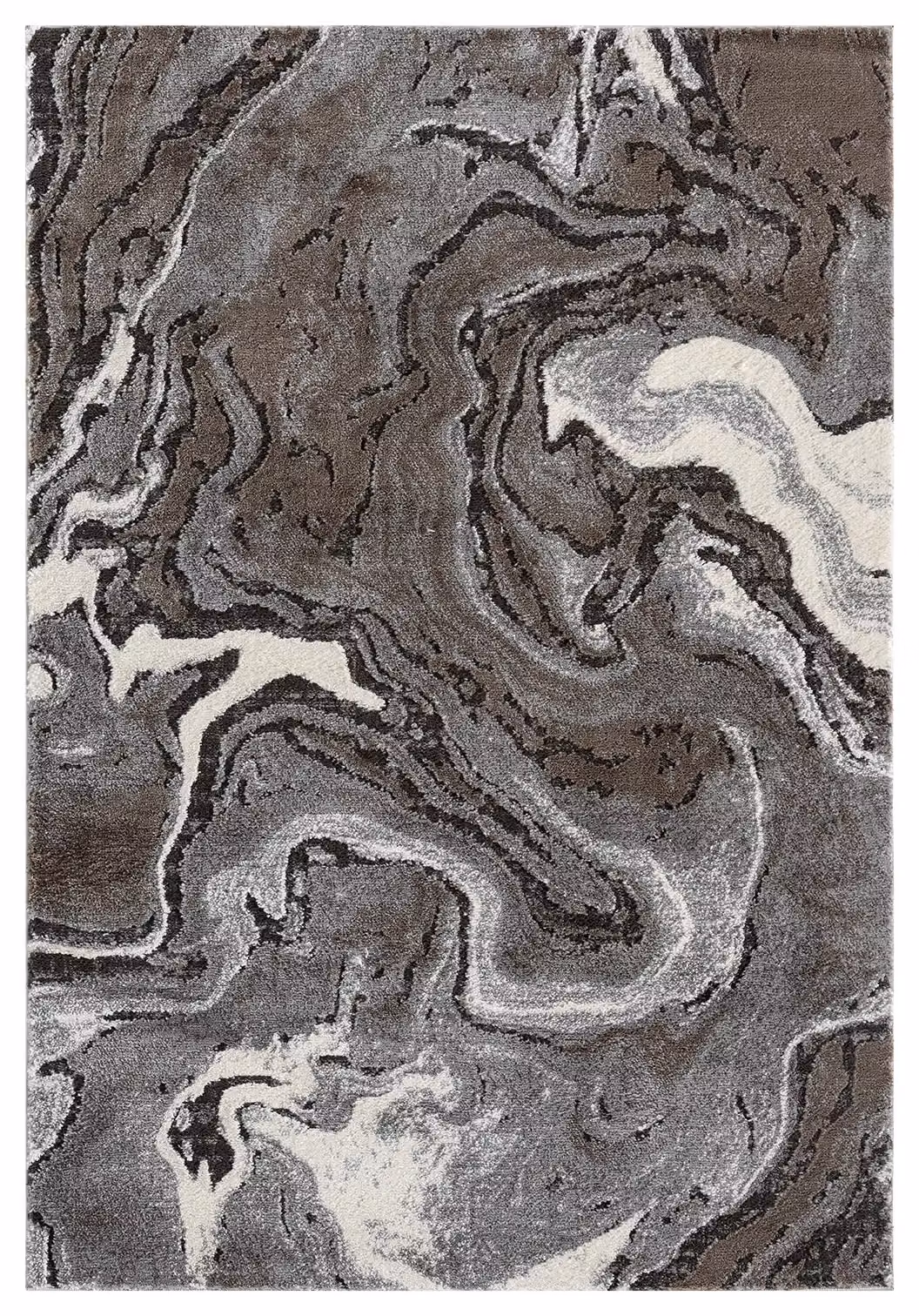 Desire Rugs Eleanor Modern Embossed Living Room Area Rug in Grey with Stone Look Marble Design, W: 80 cm, L: 150 cm – 2