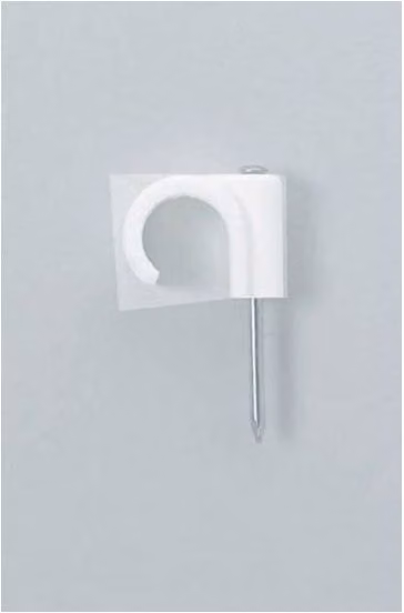 John Guest White Plastic Nail Clip 10mm (Pack of 50)