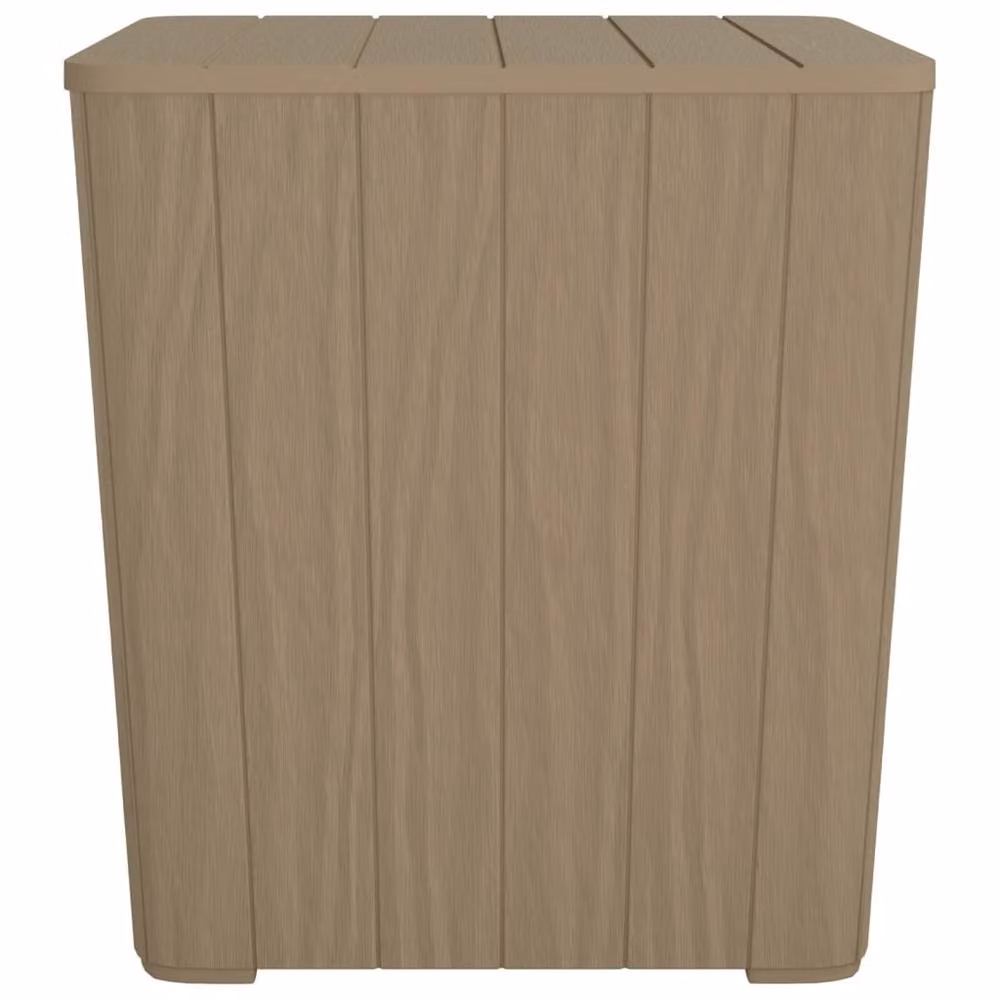 Berkfield Home Brown Polypropylene Garden Table with Removable Lid and Cushion Storage – 2