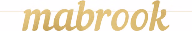 Peacock Supplies Mabrook Gold Paper Letter Banner for Weddings, Anniversaries and Parties