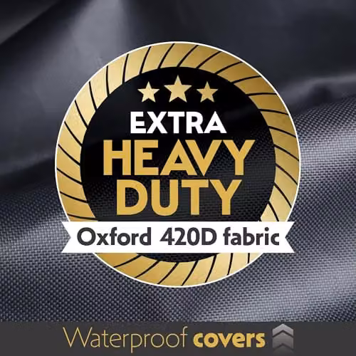 Futura Waterproof L Shaped Garden Furniture Cover in Black, 420D Oxford Fabric, W/D/H: 222 x 286 x 80 cm – 2