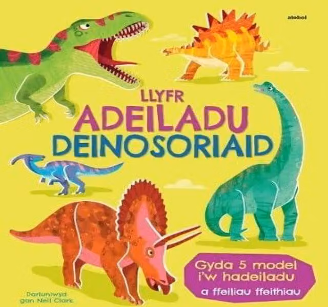Abigail Wheatley Llyfr Adeiladu Deinosoriaid Multicolour Board Book