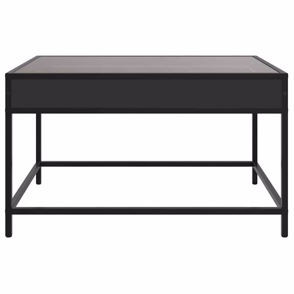 Berkfield Home Infinity LED Coffee Table in Black, W: 70 cm, D: 50 cm, H: 41 cm – 3