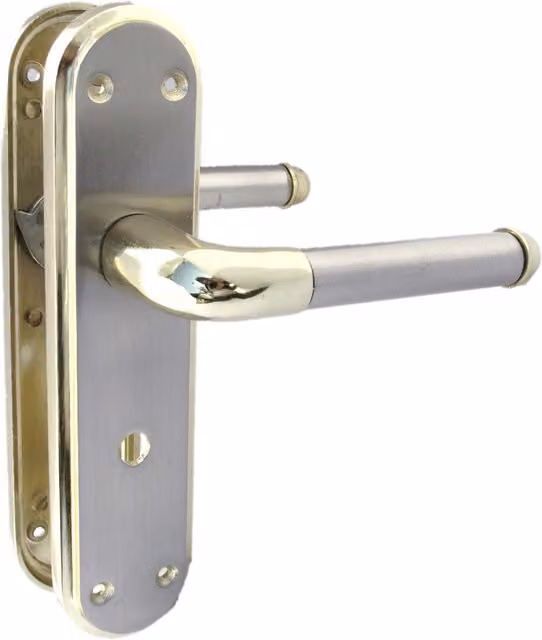 Betley Butterfly Brass Bathroom Door Handle in Silver