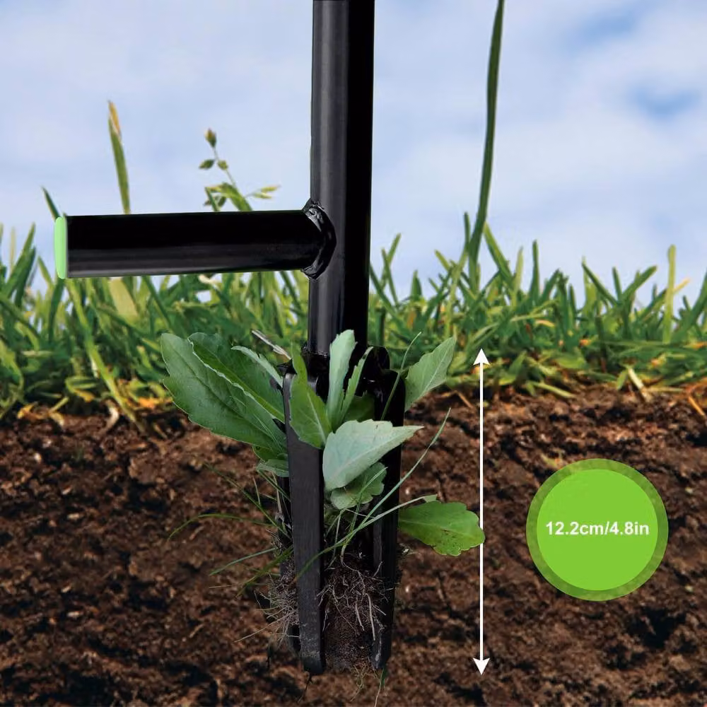 Floragard FLORA GUARD Stand-Up Weeder Tool with Foot Plate and 4 Claws in Black – 2