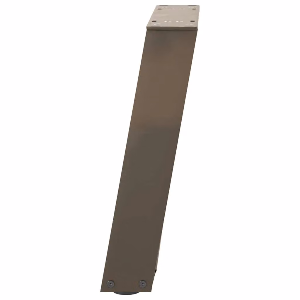 Berkfield Home U-Shaped Coffee Table Legs, 2 Piece Set, Brown Matt Steel, W: 28 cm, H: 42.5-43 cm – 4