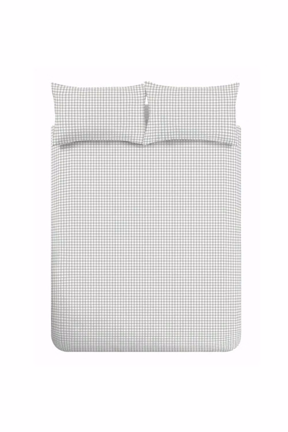 Catherine Lansfield Bamford Gingham Check Reversible Duvet Cover and Pillowcase Set, Green, W/D/H: 200 x 200 cm, Pillowcases: 50 x 75 cm – 2