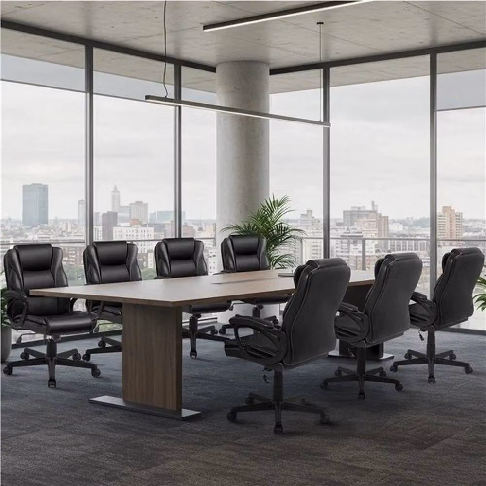 KORVIXA Executive Desk Chair in Black with Lumbar Support and Headrest – 4