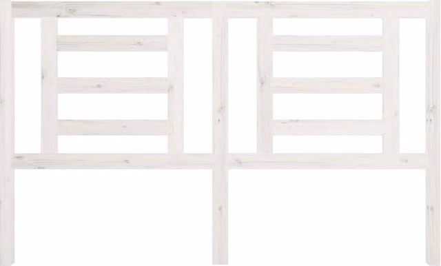 Berkfield Home Beautiful Bed Headboard in White Solid Pine Wood, W: 166 cm, D: 4 cm, H: 100 cm – 1