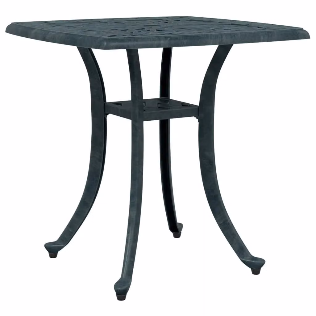 Berkfield Home Green Cast Aluminium Garden Table W/D/H: 53 x 53 x 53 cm – 2