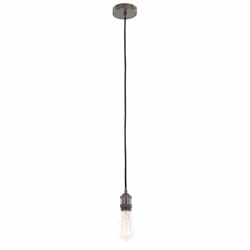 Netlighting Modern Black Hanging Pendant Lamp Holder with E27 Socket