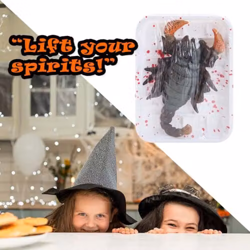 VFM e-Store Black Plastic Scorpion Halloween Decoration, 18.5 cm – 7
