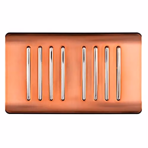 Trendi Switch 8 Gang 2 Way Rocker Double Plate Light Switch in Copper – 1