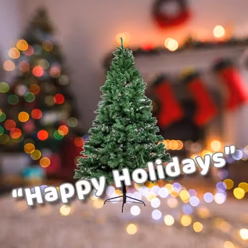 VFM e-Store 8 Foot Green Christmas Tree, H 243 cm x W 135 cm – 4