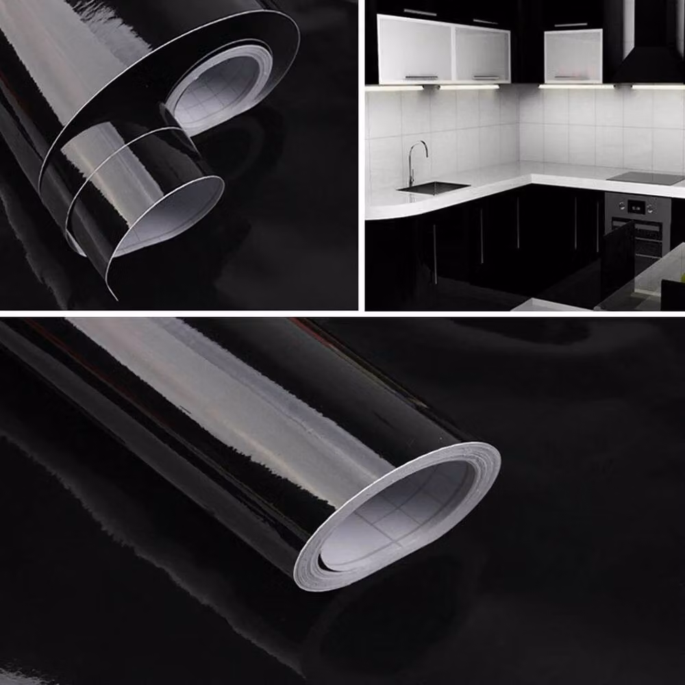 PAWNORA Self Adhesive Vinyl Film Sticker in Black, W: 60 cm, L: 5 m – 3