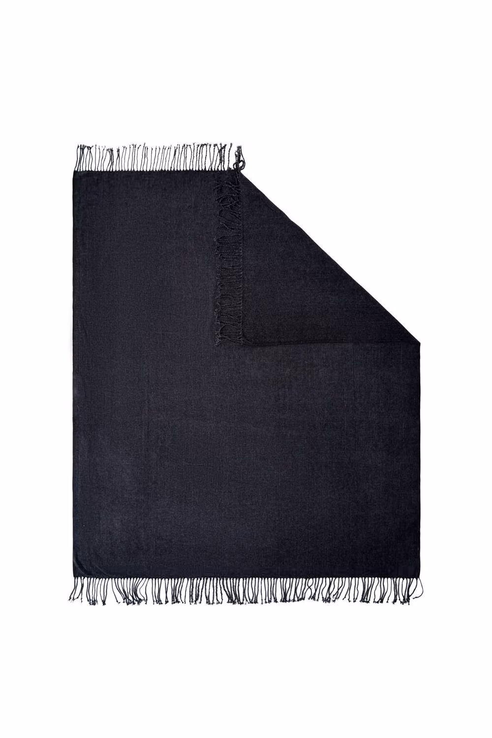 BHS Chenille Throw in Grey Anthracite, W: 127 cm, D: 152 cm – 2