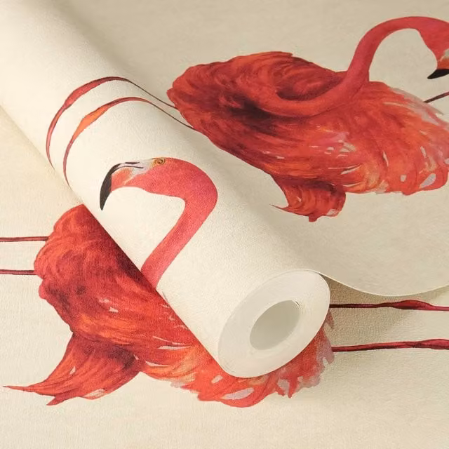 Rasch Flamazing Flamingo Self-Adhesive Non-Woven Wallpaper in Pink, Red and Purple – 7