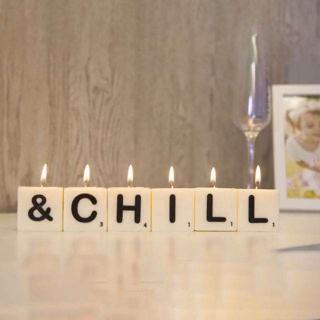 Boxer Gifts White H Letter Figure Candle