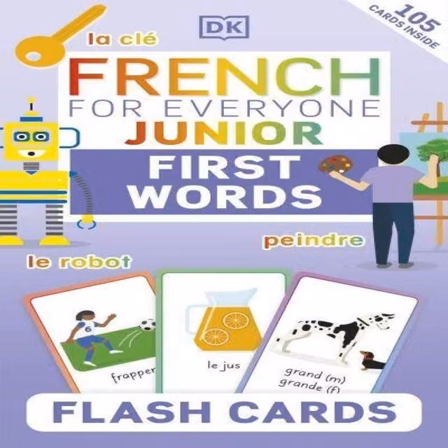 DK French for Everyone Junior First Words Multicolour Flash Cards – 2