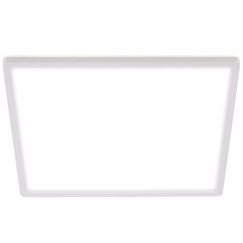 Briloner White Square Slim LED Ceiling Light with Indirect Lighting, W/D/H: 42 x 42 x 3 cm – 6