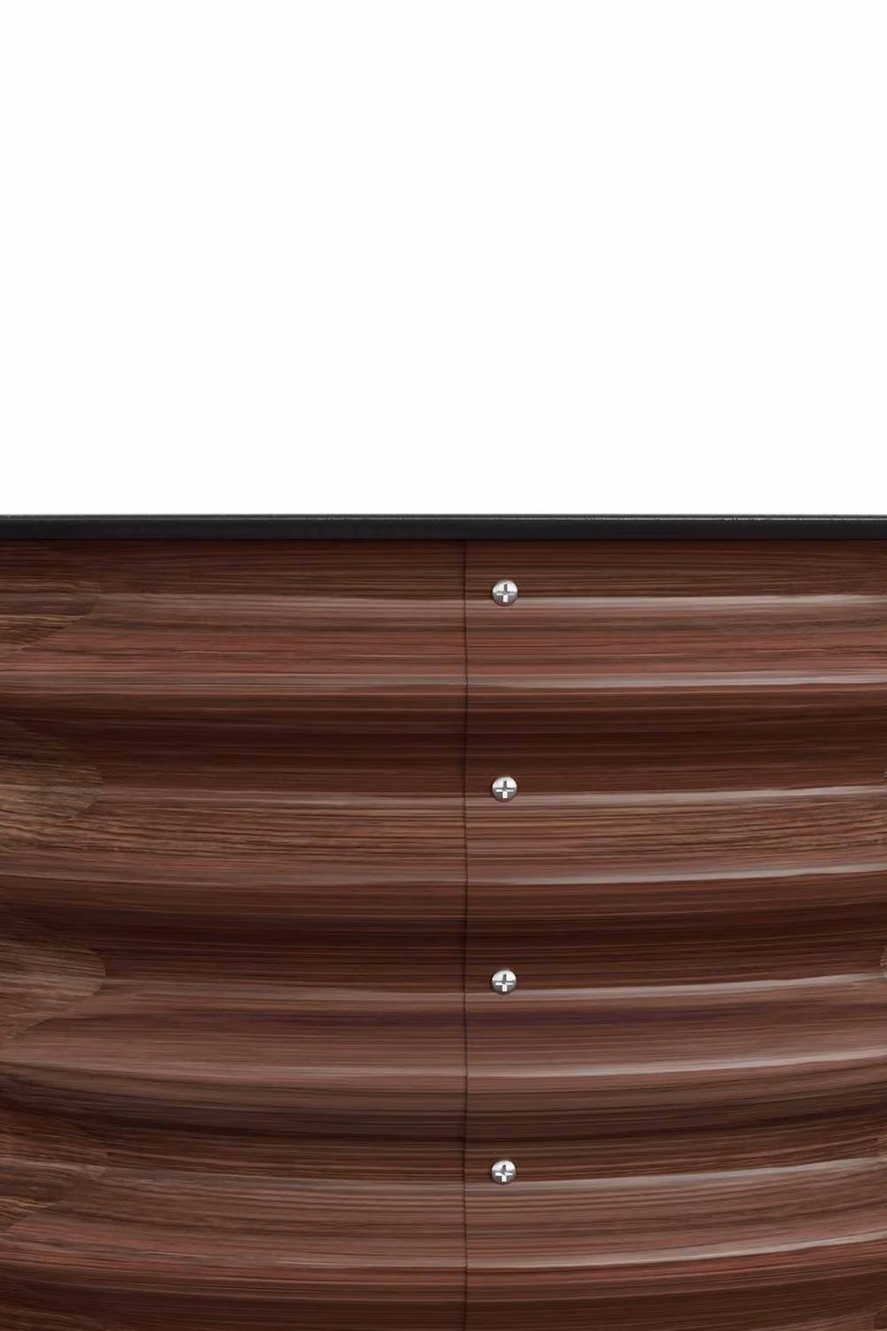 Living and Home Circular Corrugated Steel Raised Garden Bed in Brown – 5