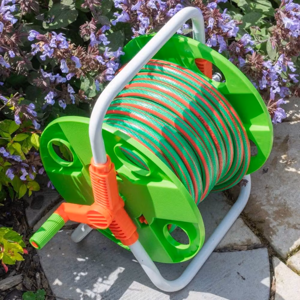 SPETLEK Green Hose Reel with 15m Garden Hose – 3