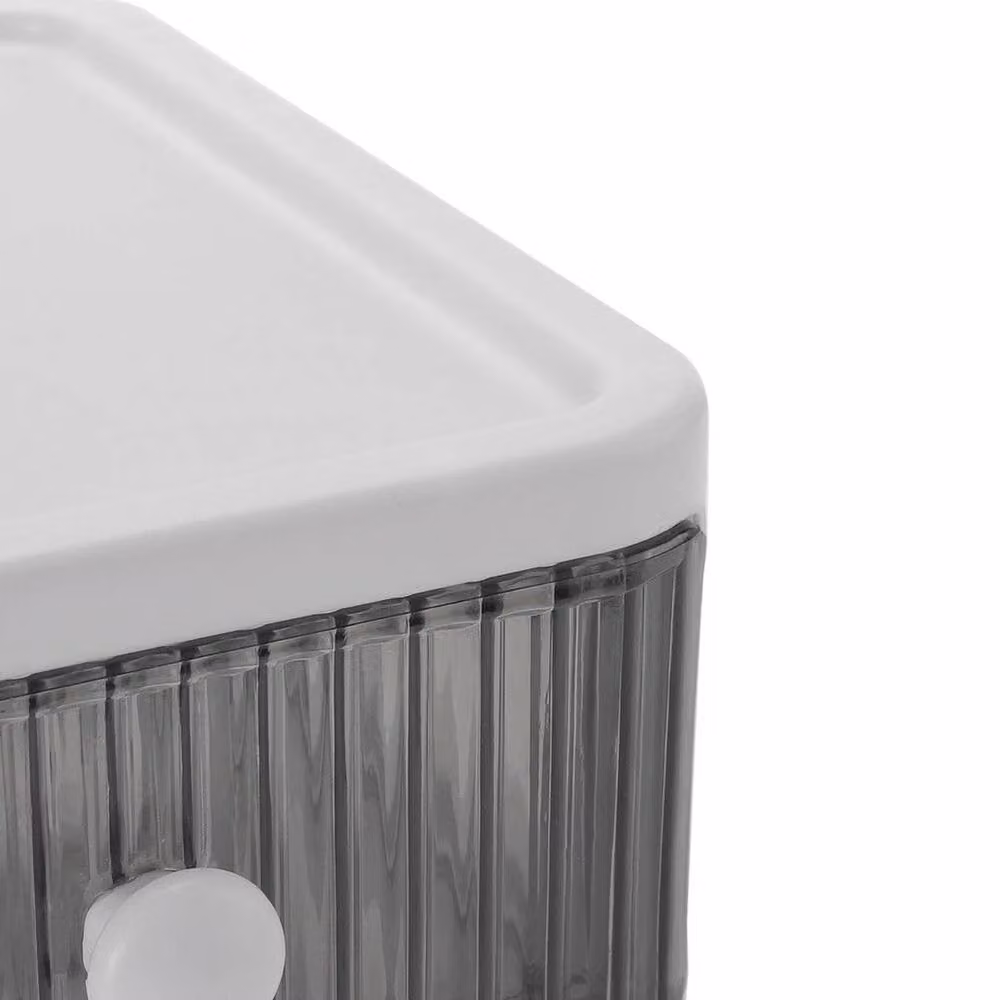 EONLION Stackable Plastic Storage Drawers in White, W/D/H: 50 x 50 x 50 cm – 4