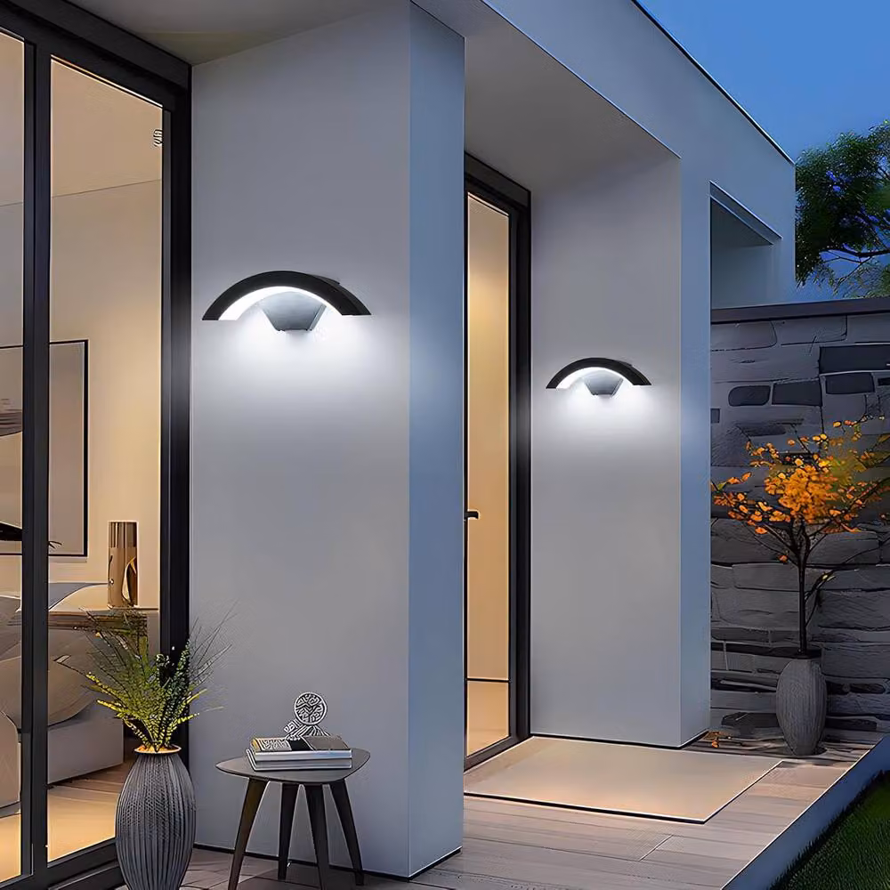 Goeco Modern LED Wall Light, 24W IP65 Waterproof Outdoor Lamp in Black – 2