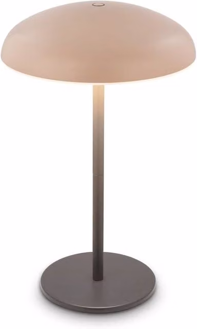 Briloner Rechargeable LED Table Lamp, Beige and Anthracite, IP44 Dimmable Touch Light, H 30.5 cm x W 19.5 cm – 1