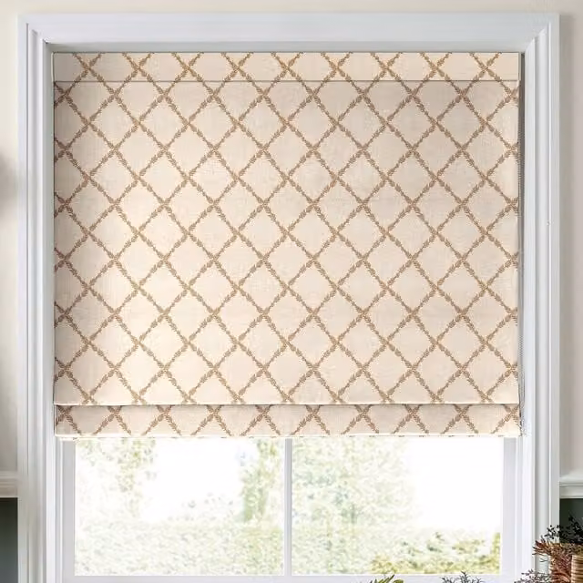 Laura Ashley Pennorth Made To Measure Blackout Roman Blind in Amber