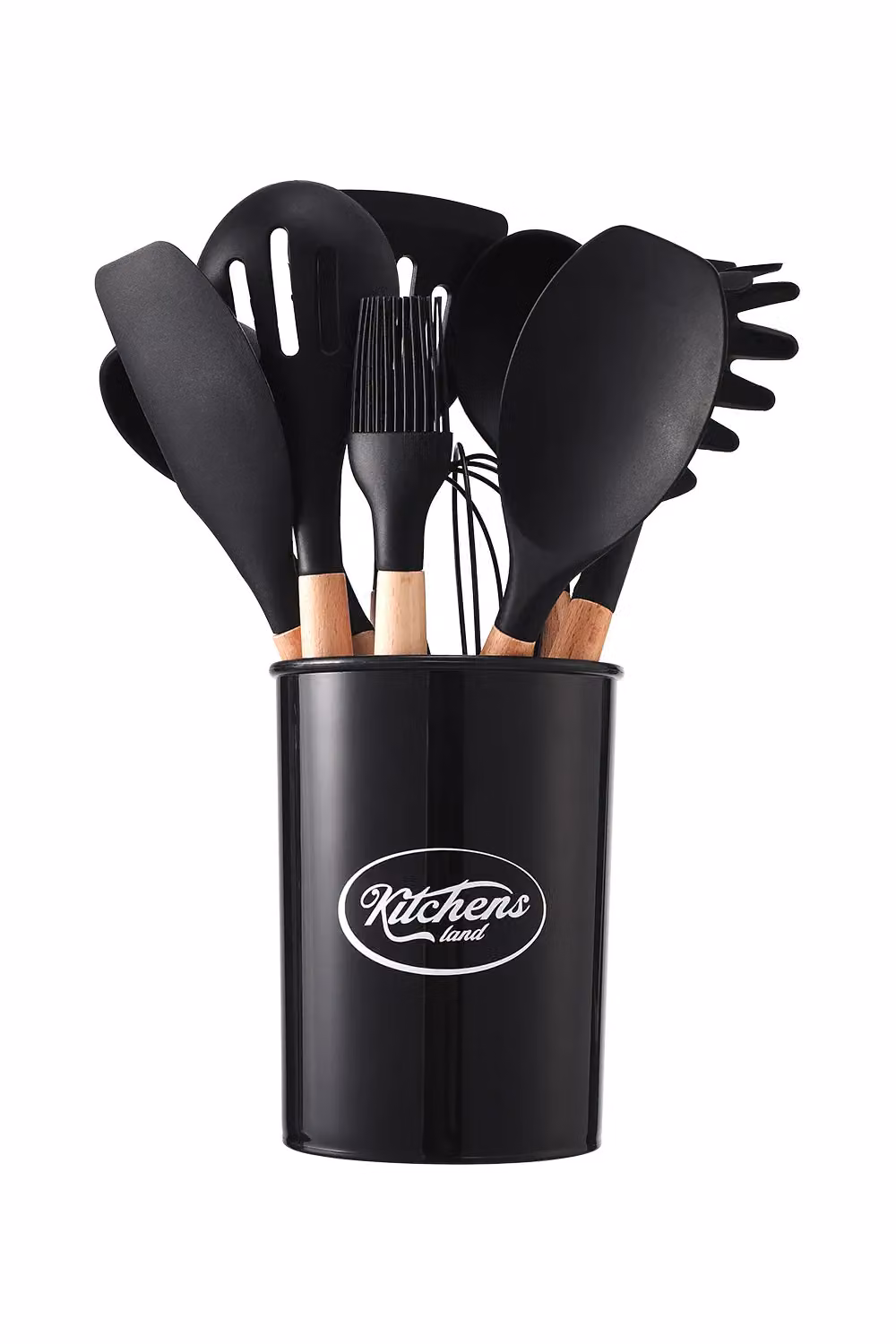 Livingandhome 11-piece Black Silicone Kitchen Utensil Set for Nonstick Cookware – 2